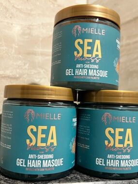 Mielle LOT 3 Anti-Shedding Gel Hair Masque treatment 8oz